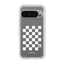 プレミアムパネル［ Racing checkered flag White - レーシングチェッカーフラッグ ホワイト ］