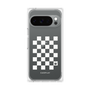 プレミアムパネル［ Racing checkered flag White - レーシングチェッカーフラッグ ホワイト ］