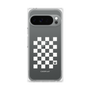 プレミアムパネル［ Racing checkered flag White - レーシングチェッカーフラッグ ホワイト ］