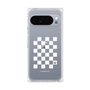 プレミアムパネル［ Racing checkered flag White - レーシングチェッカーフラッグ ホワイト ］