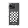 プレミアムパネル［ Racing checkered flag White - レーシングチェッカーフラッグ ホワイト ］