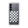 プレミアムパネル［ Racing checkered flag White - レーシングチェッカーフラッグ ホワイト ］