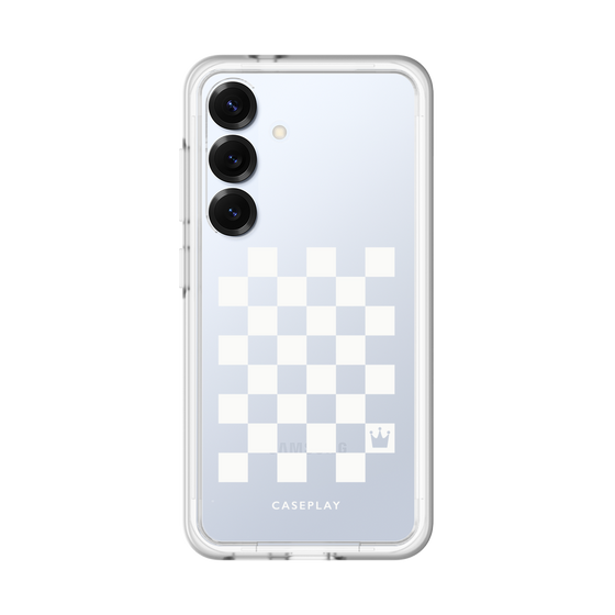 プレミアムパネル［ Racing checkered flag White - レーシングチェッカーフラッグ ホワイト ］