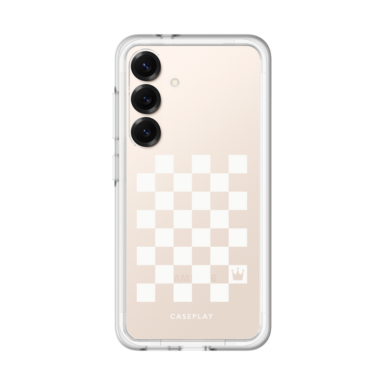 プレミアムパネル［ Racing checkered flag White - レーシングチェッカーフラッグ ホワイト ］