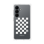 プレミアムパネル［ Racing checkered flag White - レーシングチェッカーフラッグ ホワイト ］