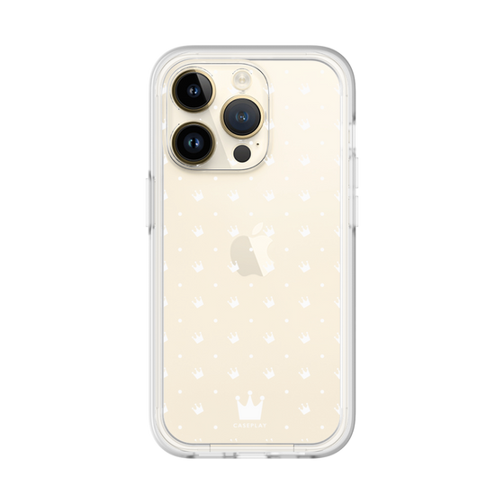 プレミアムパネル［ CASEPLAY Crown dots White - ケースプレイ・クラウン・ドッツ ホワイト ］