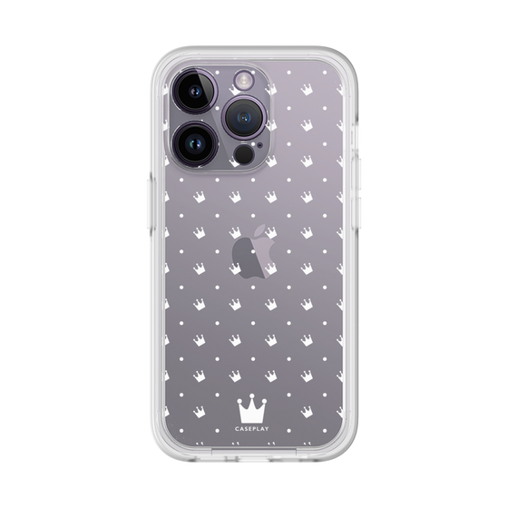 プレミアムパネル［ CASEPLAY Crown dots White - ケースプレイ・クラウン・ドッツ ホワイト ］