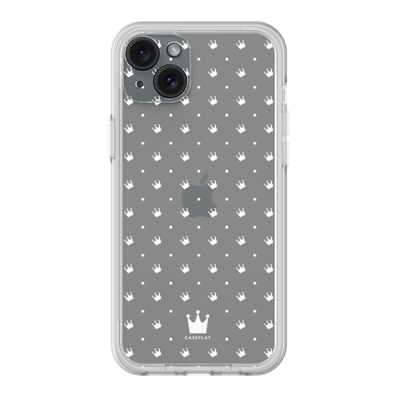 プレミアムパネル［ CASEPLAY Crown dots White - ケースプレイ・クラウン・ドッツ ホワイト ］
