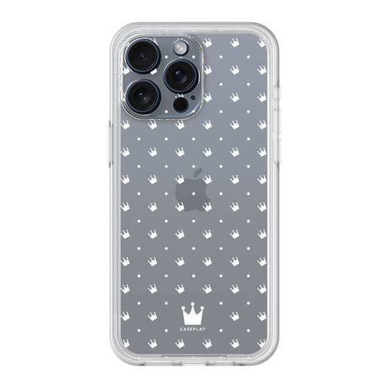 プレミアムパネル［ CASEPLAY Crown dots White - ケースプレイ・クラウン・ドッツ ホワイト ］