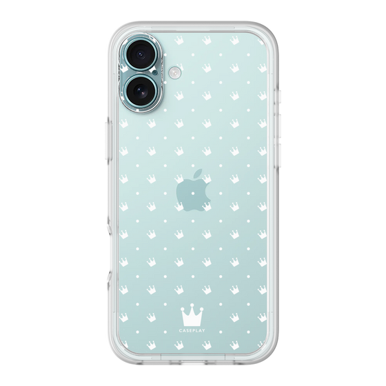 プレミアムパネル［ CASEPLAY Crown dots White - ケースプレイ・クラウン・ドッツ ホワイト ］