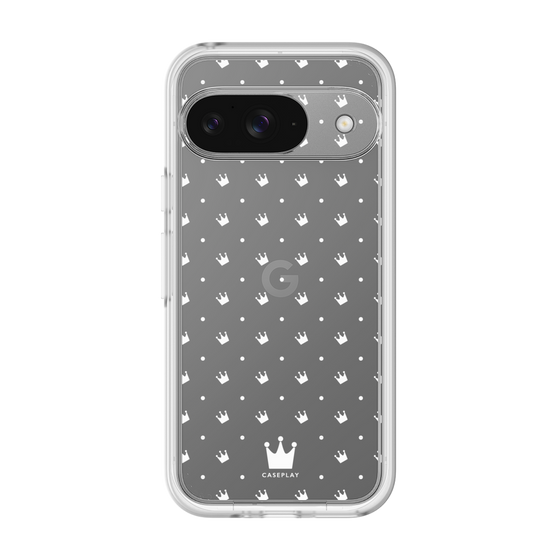 プレミアムパネル［ CASEPLAY Crown dots White - ケースプレイ・クラウン・ドッツ ホワイト ］