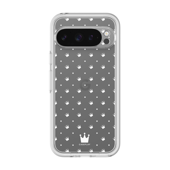 プレミアムパネル［ CASEPLAY Crown dots White - ケースプレイ・クラウン・ドッツ ホワイト ］