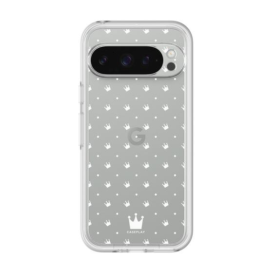 プレミアムパネル［ CASEPLAY Crown dots White - ケースプレイ・クラウン・ドッツ ホワイト ］