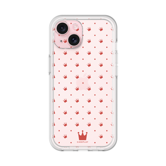 プレミアムパネル［ CASEPLAY Crown dots Red - ケースプレイ・クラウン・ドッツ レッド ］