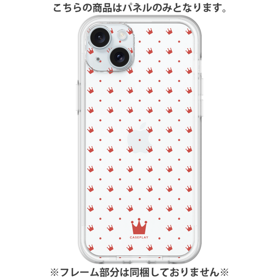 プレミアムパネル［ CASEPLAY Crown dots Red - ケースプレイ・クラウン・ドッツ レッド ］