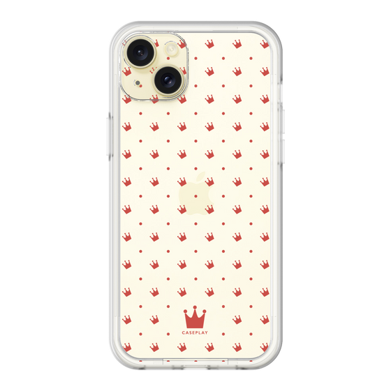 プレミアムパネル［ CASEPLAY Crown dots Red - ケースプレイ・クラウン・ドッツ レッド ］