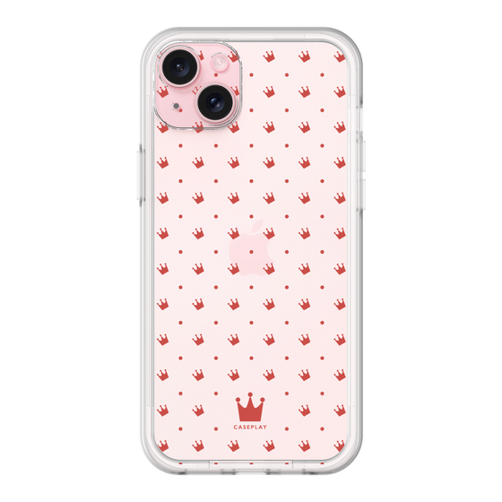 プレミアムパネル［ CASEPLAY Crown dots Red - ケースプレイ・クラウン・ドッツ レッド ］