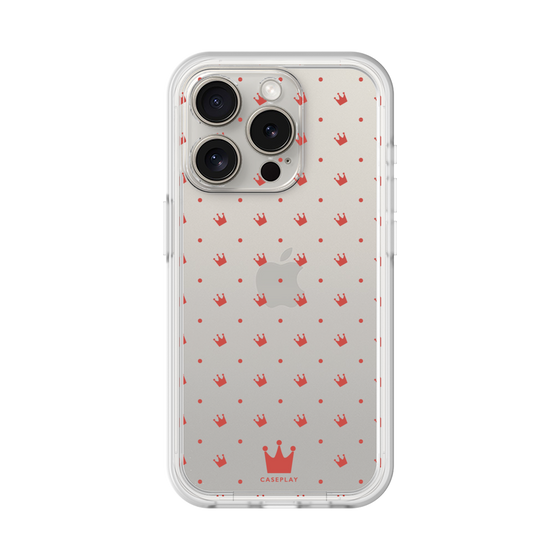 プレミアムパネル［ CASEPLAY Crown dots Red - ケースプレイ・クラウン・ドッツ レッド ］