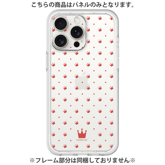 プレミアムパネル［ CASEPLAY Crown dots Red - ケースプレイ・クラウン・ドッツ レッド ］