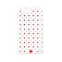 プレミアムパネル［ CASEPLAY Crown dots Red - ケースプレイ・クラウン・ドッツ レッド ］