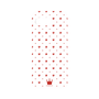 プレミアムパネル［ CASEPLAY Crown dots Red - ケースプレイ・クラウン・ドッツ レッド ］