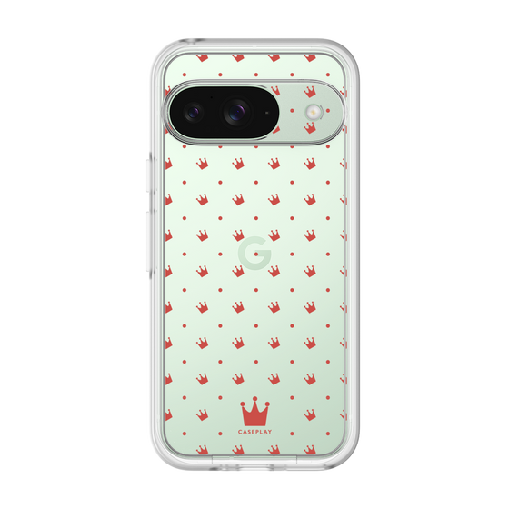 プレミアムパネル［ CASEPLAY Crown dots Red - ケースプレイ・クラウン・ドッツ レッド ］