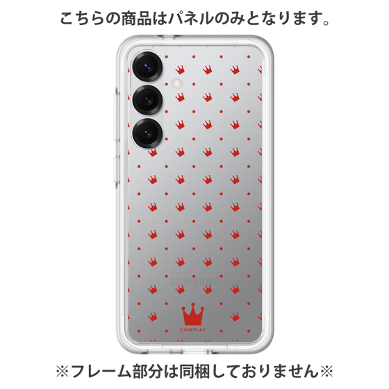 プレミアムパネル［ CASEPLAY Crown dots Red - ケースプレイ・クラウン・ドッツ レッド ］