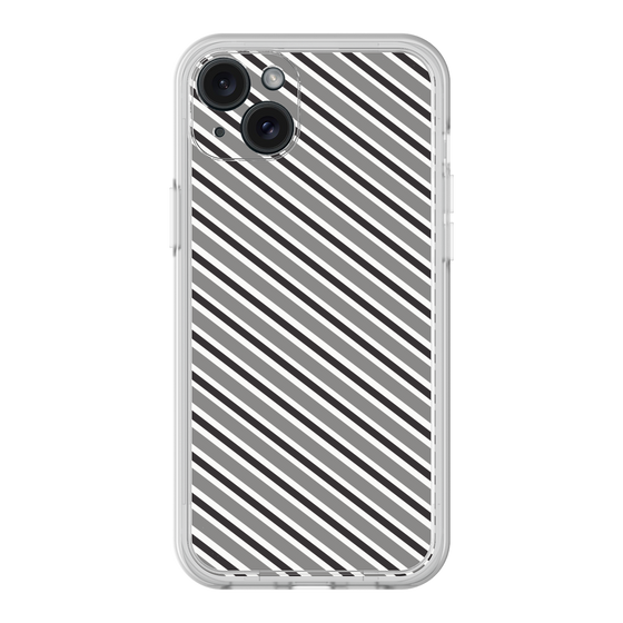 プレミアムパネル［ Small Stripe - Gray × Black ］