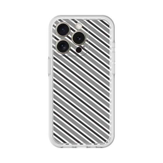 プレミアムパネル［ Small Stripe - Gray × Black ］