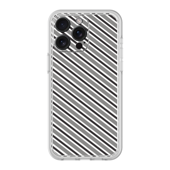 プレミアムパネル［ Small Stripe - Gray × Black ］