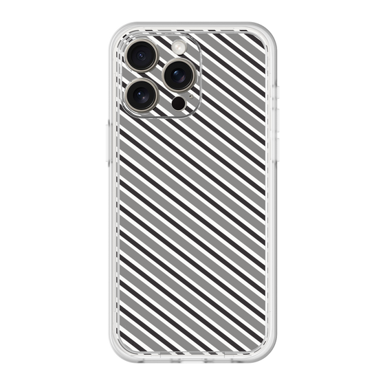 プレミアムパネル［ Small Stripe - Gray × Black ］