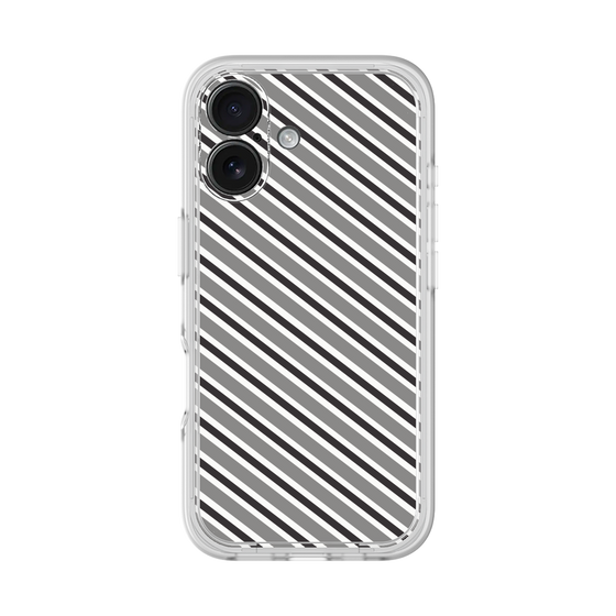プレミアムパネル［ Small Stripe - Gray × Black ］
