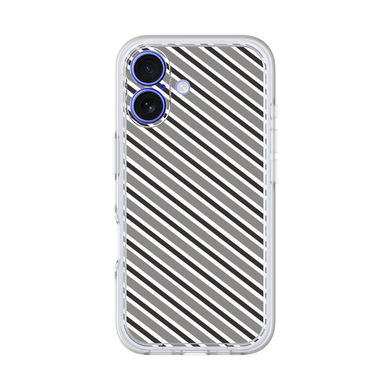 プレミアムパネル［ Small Stripe - Gray × Black ］