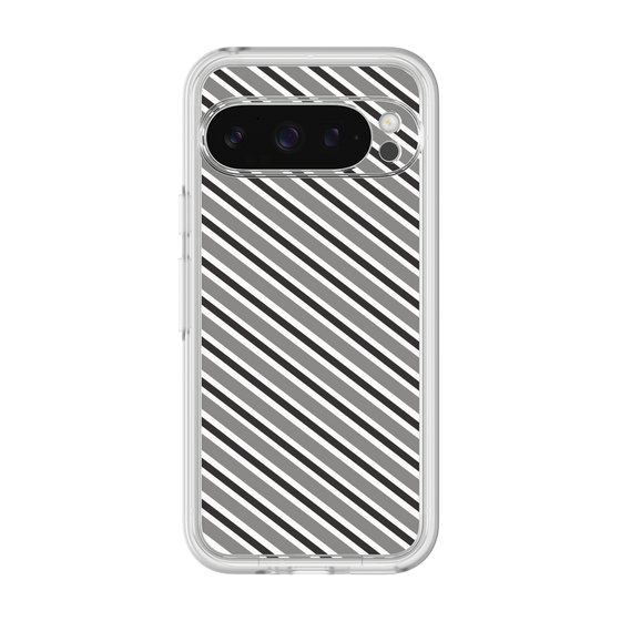 プレミアムパネル［ Small Stripe - Gray × Black ］