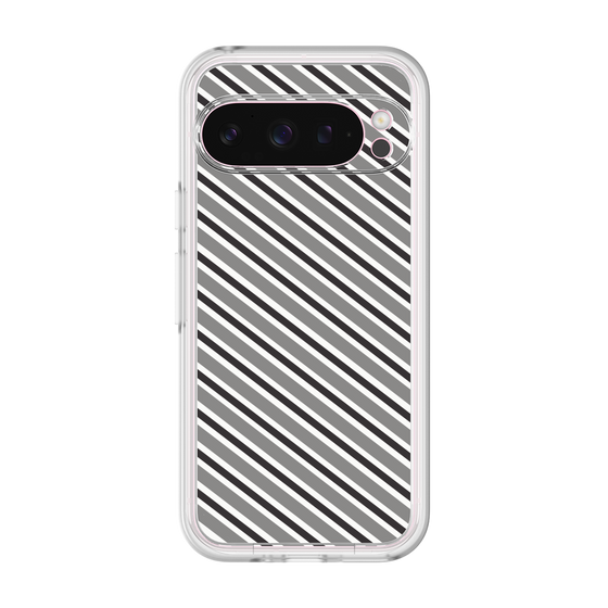 プレミアムパネル［ Small Stripe - Gray × Black ］