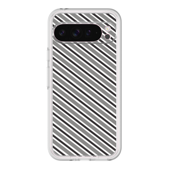 プレミアムパネル［ Small Stripe - Gray × Black ］
