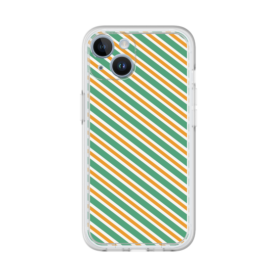 プレミアムパネル［ Small Stripe - Green × Orange ］