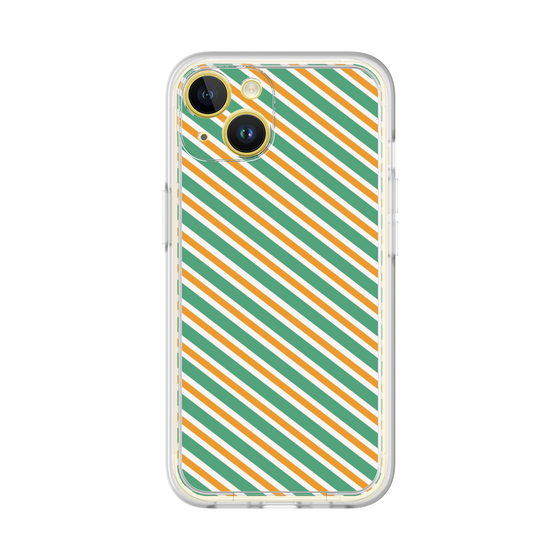 プレミアムパネル［ Small Stripe - Green × Orange ］