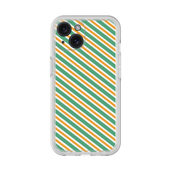 プレミアムパネル［ Small Stripe - Green × Orange ］