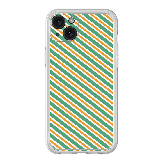 プレミアムパネル［ Small Stripe - Green × Orange ］