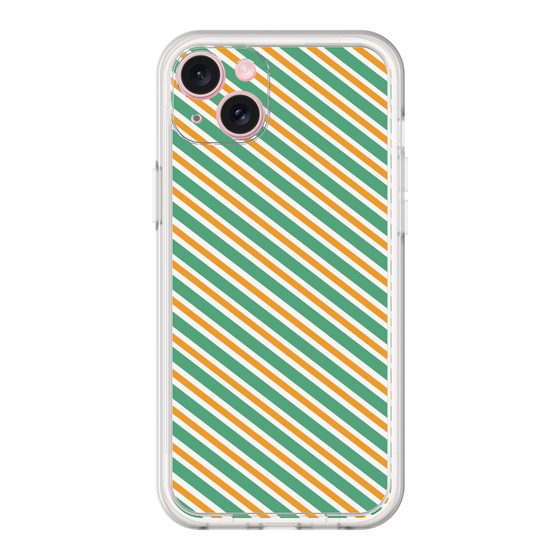 プレミアムパネル［ Small Stripe - Green × Orange ］