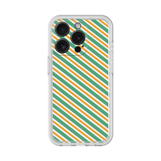 プレミアムパネル［ Small Stripe - Green × Orange ］