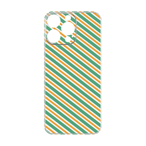 プレミアムパネル［ Small Stripe - Green × Orange ］