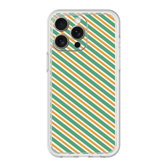 プレミアムパネル［ Small Stripe - Green × Orange ］