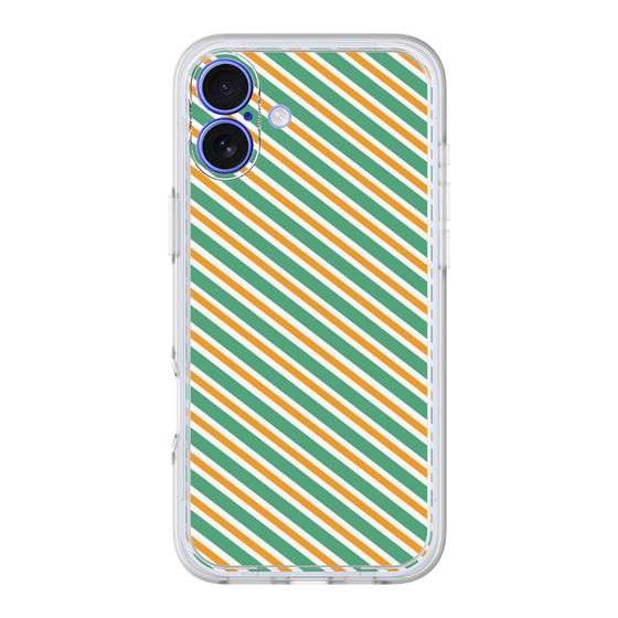 プレミアムパネル［ Small Stripe - Green × Orange ］