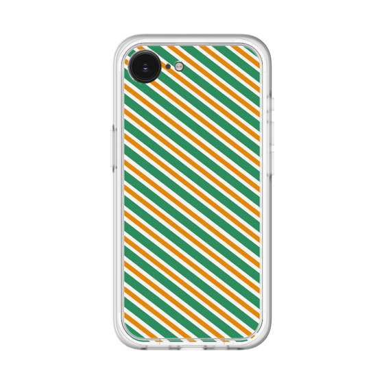 プレミアムパネル［ Small Stripe - Green × Orange ］