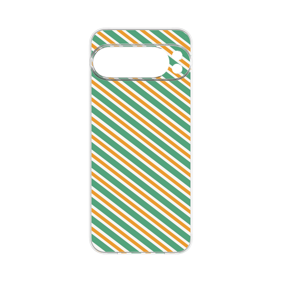 プレミアムパネル［ Small Stripe - Green × Orange ］