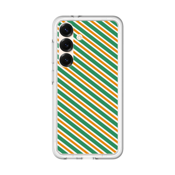 プレミアムパネル［ Small Stripe - Green × Orange ］