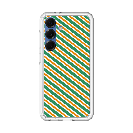 プレミアムパネル［ Small Stripe - Green × Orange ］
