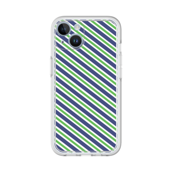 プレミアムパネル［ Small Stripe - Navy × Green ］